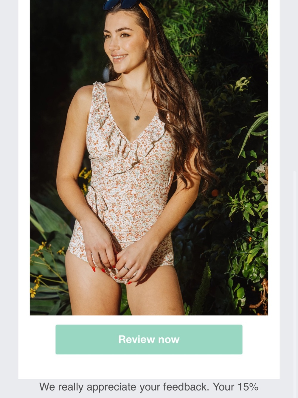 Floral V-Neck Jessica Rey One-Piece Swimsuit Nursing Friendly